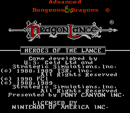 Advanced Dungeons & Dragons - Heroes of the Lance